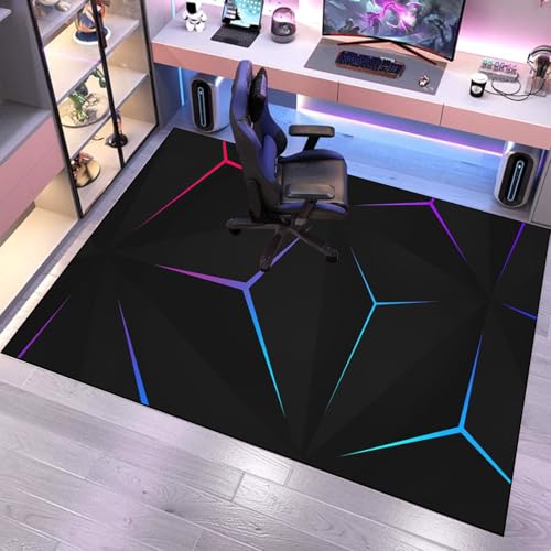 Gaming Bodenmatte 120 x 140 cm Bodenschutzmatte Bürostuhl Gaming Stuhl Unterlage Schutzmatte für Hartböden, Bodenschutzmatte Bürostuhl Unterlage für Parkett, Unterlage Schreibtischstuhl für laminat von YosetomhLvey