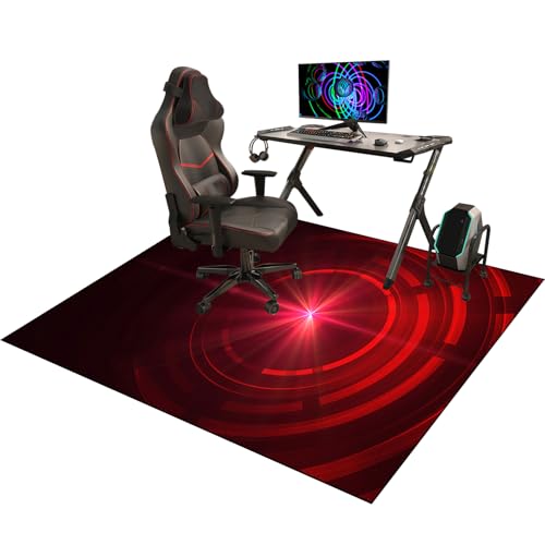 Gaming Bodenmatte 150 x 180 cm Bodenschutzmatte Bürostuhl Gaming Stuhl Unterlage Schutzmatte für Hartböden, Bodenschutzmatte Bürostuhl Unterlage für Parkett, Unterlage Schreibtischstuhl für laminat von YosetomhLvey