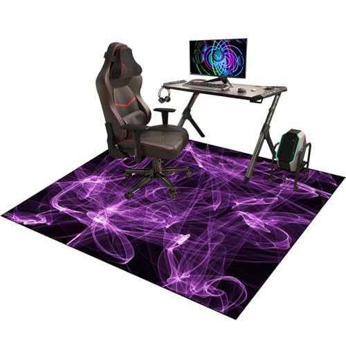 Gaming Bodenmatte 80 x 120 cm Bodenschutzmatte Bürostuhl Gaming Stuhl Unterlage Schutzmatte für Hartböden, Bodenschutzmatte Bürostuhl Unterlage für Parkett, Unterlage Schreibtischstuhl für laminat von YosetomhLvey
