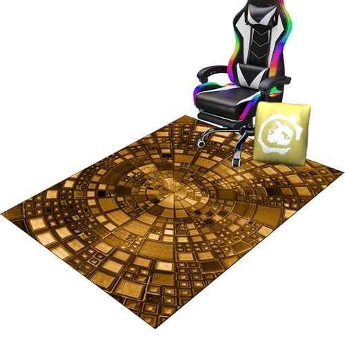 Gaming Stuhl Unterlage, Bodenschutzmatte Bürostuhl Teppich, Bodenmatte für Rollstühle, Gaming Stuhlmatten, Schreibtischstuhl Unterlage, Bürostuhl Unterlage für Stühle Anti-Silp 100 x 140 cm von YosetomhLvey