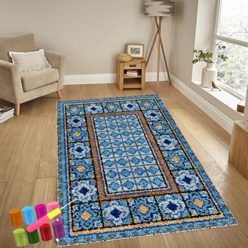 Knüpfteppich Zum Selber Knüpfen-Sets Groß Latch Hook Rug, Handarbeit Selbst Knüpfen Set, Vorgedrucktes Muster Leinwand Teppich Stickerei Handwerk Für Erwachsene Handarbeiten Diy Teppich 69 x 102 cm Knüpfteppich Zum Selber Knüpfen-Sets Groß Latch Hook Rug, Handarbeit Selbst Knüpfen Set, Vorgedrucktes Muster Leinwand Teppich Stickerei Handwerk Für Erwachsene Handarbeiten Diy Teppich 69 x 102 cm von YosetomhLvey