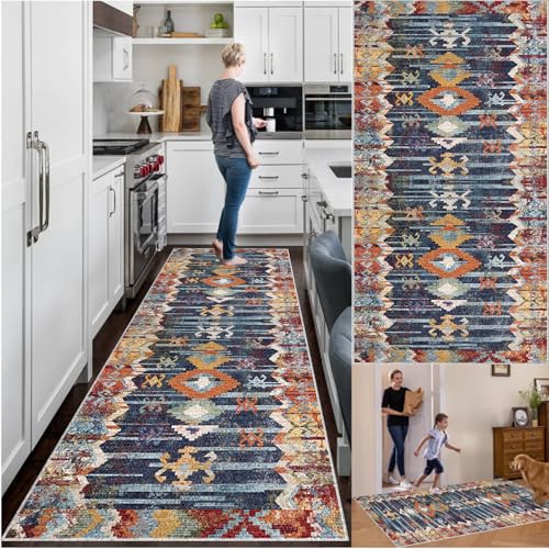 Küchenteppich rutschfest Waschbar Teppich Läufer Flur Küchen Teppiche Läufer Fußmatte Lang Flurläufer Teppichläufer Flur Läufer für Eingang Küche Schlafzimmer Wohnzimmer Runner Rug 120 x 270 cm Küchenteppich rutschfest Waschbar Teppich Läufer Flur Küchen Teppiche Läufer Fußmatte Lang Flurläufer Teppichläufer Flur Läufer für Eingang Küche Schlafzimmer Wohnzimmer Runner Rug 120 x 270 cm von YosetomhLvey
