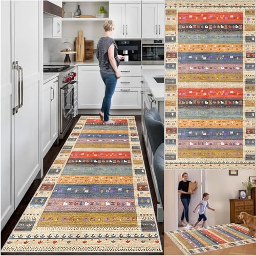 Küchenteppich rutschfest Waschbar Teppich Läufer Flur Küchen Teppiche Läufer Fußmatte Lang Flurläufer Teppichläufer Flur Läufer für Eingang Küche Schlafzimmer Wohnzimmer Runner Rug 120 x 450 cm Küchenteppich rutschfest Waschbar Teppich Läufer Flur Küchen Teppiche Läufer Fußmatte Lang Flurläufer Teppichläufer Flur Läufer für Eingang Küche Schlafzimmer Wohnzimmer Runner Rug 120 x 450 cm von YosetomhLvey