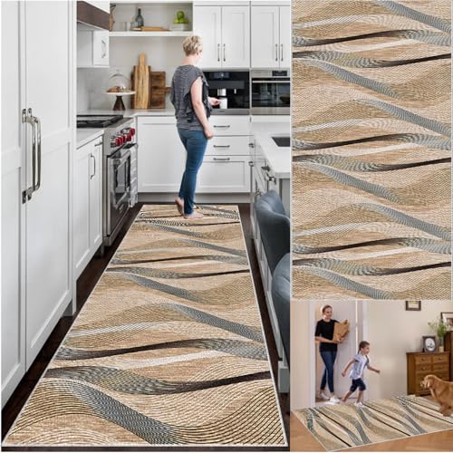 Küchenteppich rutschfest Waschbar Teppich Läufer Flur Küchen Teppiche Läufer Fußmatte Lang Flurläufer Teppichläufer Flur Läufer für Eingang Küche Schlafzimmer Wohnzimmer Runner Rug 40 x 400 cm Küchenteppich rutschfest Waschbar Teppich Läufer Flur Küchen Teppiche Läufer Fußmatte Lang Flurläufer Teppichläufer Flur Läufer für Eingang Küche Schlafzimmer Wohnzimmer Runner Rug 40 x 400 cm von YosetomhLvey