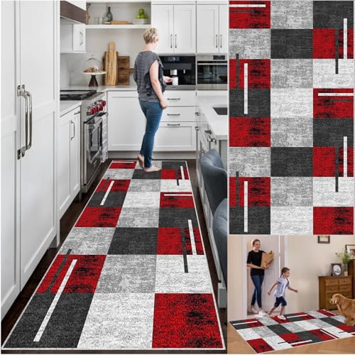 Küchenteppich rutschfest Waschbar Teppich Läufer Flur Küchen Teppiche Läufer Fußmatte Lang Flurläufer Teppichläufer Flur Läufer für Eingang Küche Schlafzimmer Wohnzimmer Runner Rug 60 x 260 cm Küchenteppich rutschfest Waschbar Teppich Läufer Flur Küchen Teppiche Läufer Fußmatte Lang Flurläufer Teppichläufer Flur Läufer für Eingang Küche Schlafzimmer Wohnzimmer Runner Rug 60 x 260 cm von YosetomhLvey