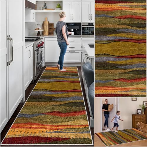 Küchenteppich rutschfest Waschbar Teppich Läufer Flur Küchen Teppiche Läufer Fußmatte Lang Flurläufer Teppichläufer Flur Läufer für Eingang Küche Schlafzimmer Wohnzimmer Runner Rug 90 x 250 cm Küchenteppich rutschfest Waschbar Teppich Läufer Flur Küchen Teppiche Läufer Fußmatte Lang Flurläufer Teppichläufer Flur Läufer für Eingang Küche Schlafzimmer Wohnzimmer Runner Rug 90 x 250 cm von YosetomhLvey