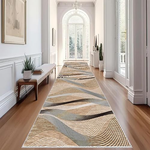 Teppich Flur Läufer Küchen Teppiche Läufer Küchenteppich Teppichläufer Flur Fußmatte Lang Entryway Runner Teppich Küchenläufer Matte Waschbar rutschfest Wohnzimmer Schlafzimmer Teppiche 100 x 280 cm von YosetomhLvey