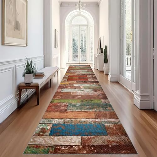 Teppich Flur Läufer Küchen Teppiche Läufer Küchenteppich Teppichläufer Flur Fußmatte Lang Entryway Runner Teppich Küchenläufer Matte Waschbar rutschfest Wohnzimmer Schlafzimmer Teppiche 110 x 300 cm von YosetomhLvey