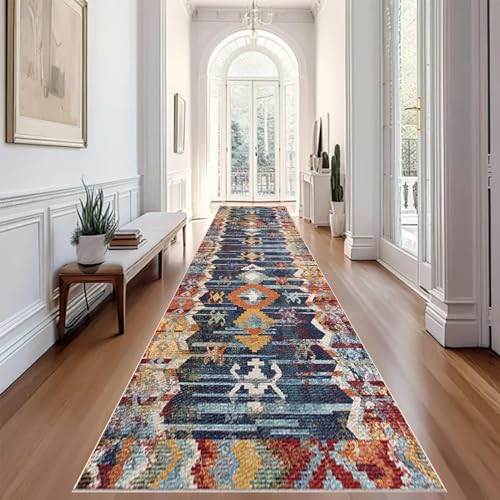 Teppich Flur Läufer Küchen Teppiche Läufer Küchenteppich Teppichläufer Flur Fußmatte Lang Entryway Runner Teppich Küchenläufer Matte Waschbar rutschfest Wohnzimmer Schlafzimmer Teppiche 60 x 480 cm von YosetomhLvey