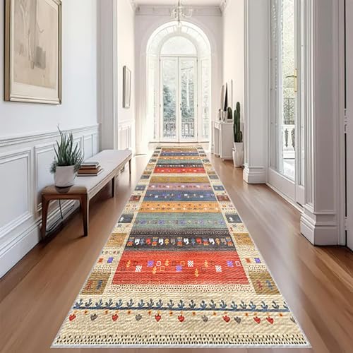 Teppich Flur Läufer Küchen Teppiche Läufer Küchenteppich Teppichläufer Flur Fußmatte Lang Entryway Runner Teppich Küchenläufer Matte Waschbar rutschfest Wohnzimmer Schlafzimmer Teppiche 80 x 160 cm von YosetomhLvey