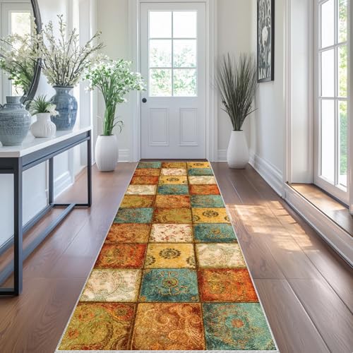 Teppich Läufer Flur Rutschfest Teppichläufer Küchen Teppiche Läufer, Küchenteppich, Fußmatte Lang, Flur Runner Teppiche, Flurläufer, Läufer Matte, Entryway Schlafzimmer Runner Teppich 80 x 120 cm von YosetomhLvey