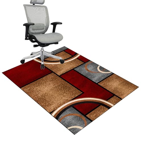 YosetomhLvey Bodenschutzmatte für Hartböden, Gaming Stuhl Unterlage, Unterlage Schreibtischstuhl, Bürostuhl Unterlage für Stühle, Teppich bürostuhl geeignet für Laminat, Parkett, Fliesen 70 x 100 cm von YosetomhLvey