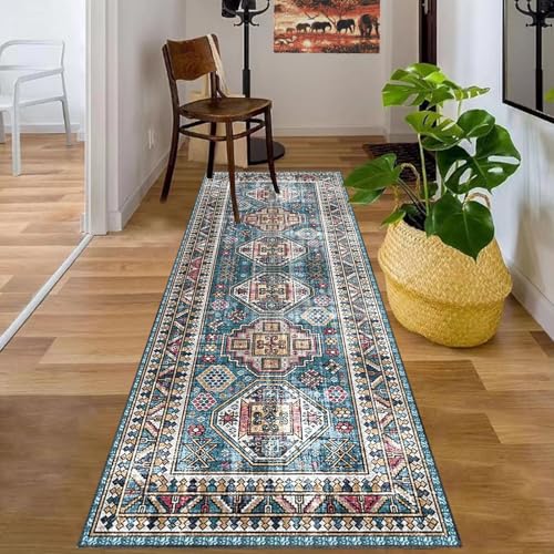 YosetomhLvey Teppichläufer 90 x 280 cm, Rutschfester Küchen Teppich, Läufer Teppich für Flur, Bodenmatte, Runner Teppich in C#16 von YosetomhLvey