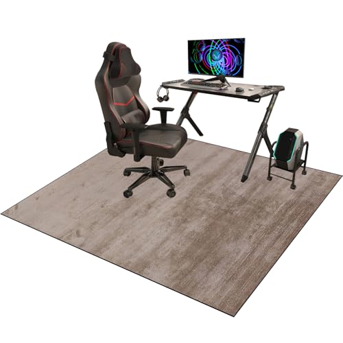 rutschfest Gaming Stuhlunterlage Bodenmatte | Stuhlunterlage | Fußbodenschutz für Bürostuhl | Bürostuhlunterlage | Bodenschutzmatte für Laminat | Parkett | Fliesen und Hartböden 100 x 120 cm von YosetomhLvey