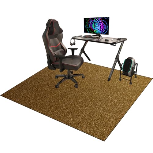 rutschfest Gaming Stuhlunterlage Bodenmatte | Stuhlunterlage | Fußbodenschutz für Bürostuhl | Bürostuhlunterlage | Bodenschutzmatte für Laminat | Parkett | Fliesen und Hartböden 100 x 120 cm von YosetomhLvey
