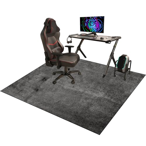 rutschfest Gaming Stuhlunterlage Bodenmatte | Stuhlunterlage | Fußbodenschutz für Bürostuhl | Bürostuhlunterlage | Bodenschutzmatte für Laminat | Parkett | Fliesen und Hartböden 160 x 180 cm von YosetomhLvey