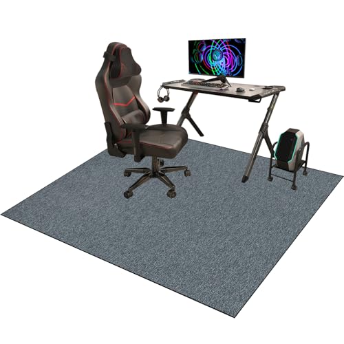 rutschfest Gaming Stuhlunterlage Bodenmatte | Stuhlunterlage | Fußbodenschutz für Bürostuhl | Bürostuhlunterlage | Bodenschutzmatte für Laminat | Parkett | Fliesen und Hartböden 160 x 180 cm von YosetomhLvey