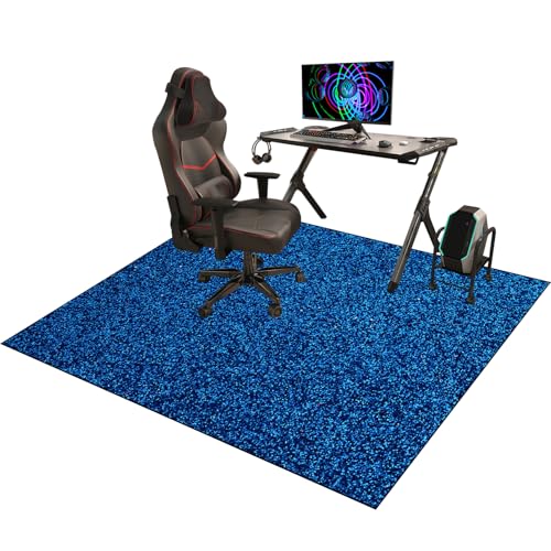 rutschfest Gaming Stuhlunterlage Bodenmatte | Stuhlunterlage | Fußbodenschutz für Bürostuhl | Bürostuhlunterlage | Bodenschutzmatte für Laminat | Parkett | Fliesen und Hartböden 160 x 180 cm von YosetomhLvey