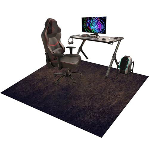 rutschfest Gaming Stuhlunterlage Bodenmatte | Stuhlunterlage | Fußbodenschutz für Bürostuhl | Bürostuhlunterlage | Bodenschutzmatte für Laminat | Parkett | Fliesen und Hartböden 90 x 140 cm von YosetomhLvey