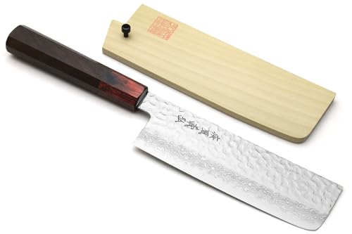 Yoshihiro NSW, Damaskus Usuba (Gemüse Chef) Messer 16 cm (160 mm) von Yoshihiro