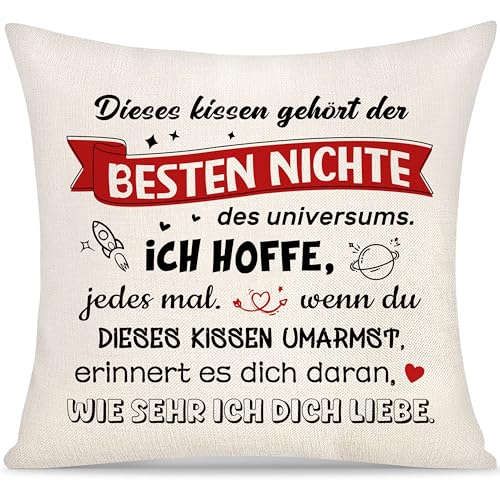 Dieses Kissen Gehört der Besten Nichte des Universums Kissenbezug Geschenk für Nichte Frauen Mädchen von Tante Onkel Inspirierend Graduierung Kissenbezug Geschenke Geburtstag Dieses Kissen Gehört der Besten Nichte des Universums Kissenbezug Geschenk für Nichte Frauen Mädchen von Tante Onkel Inspirierend Graduierung Kissenbezug Geschenke Geburtstag von Yoskiasd
