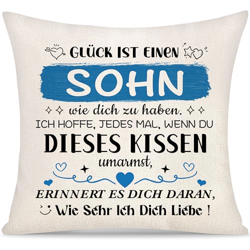 Yoskiasd Kissenbezug Geschenk für Sohn Männer Jungen Geschenk von Mama Papa Kissenbezug Inspirierendes Graduierung Geschenk Geburtstag Geschenke Glück ist Einen Sohn Wie Dich zu Haben Yoskiasd Kissenbezug Geschenk für Sohn Männer Jungen Geschenk von Mama Papa Kissenbezug Inspirierendes Graduierung Geschenk Geburtstag Geschenke Glück ist Einen Sohn Wie Dich zu Haben von Yoskiasd