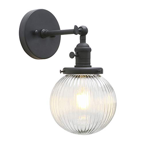 Yosoan Industrie Loft-Wandlampen Stilvoll Schlicht fein Design Wandbeleuchtung Leuchte, Innenleuchte (Schwarz Farbe) von Yosoan