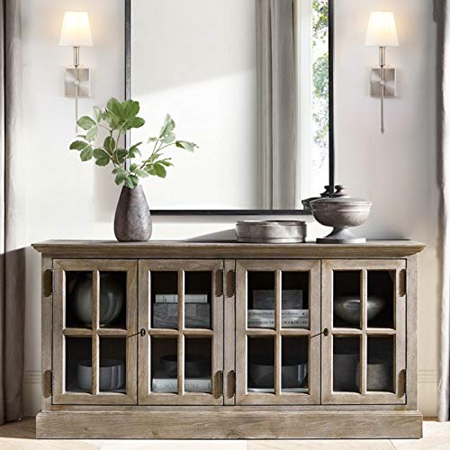 Yosoan Wandleuchte Wandlampe Einfache Moderne Kreative Wandleuchtung mit Stoffschirme für Küche/Esszimmer/Schlafzimmer/Café/Bar/Club(1 Stück Gebürsteter Edelstahl Farbe) von Yosoan