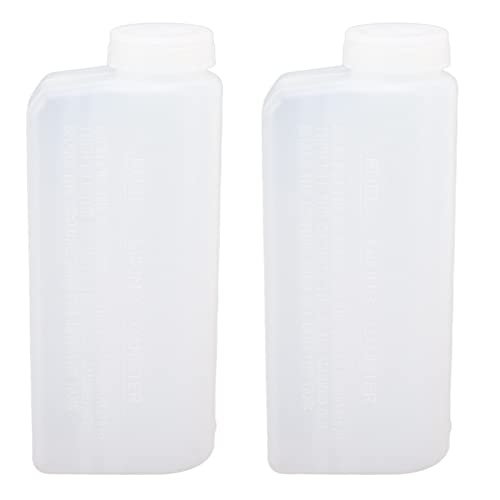 2-Takt-Öl-Kraftstoff-Benzin-Mischflasche, 2 Stück, 600 Ml, Professioneller Öl-Mischflaschenbehälter, Motoröl-Rasenmäher-Kraftstoff-Mischflasche von Yosoo Health Gear