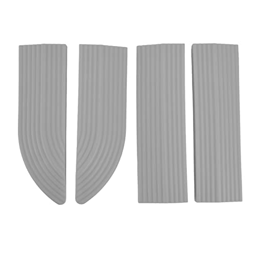 4PCS Universal-Kehrmaschine, Türschwelle, Treppe, Rollstuhl, Gummischwelle, Schutzrampe, für Oberflächenstreifen und Elektrische Schwellen für Roller, Türen, Badezimmer (Grey) von Yosoo Health Gear