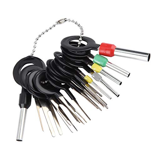 Auto Stecker Pin Zieher, Auto Terminals Removal Tool Set, 18-tlg. Auto Elektrokabel Crimpverbinder Pin Extraction Tool Schlüssel Extraktionswerkzeug Für Die Autoreparatur von Yosoo Health Gear