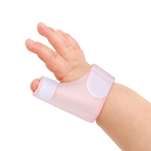 Baby-Daumenbandage, Kleinkind-Baby-Fingerschutz, Baby-Daumenfixierungsbandage mit Atmungsaktivem Handgelenkband, Kleinkinder-Finger-Daumenstütze für Verstauchungsfraktur-Daumenschiene, Beige(S) von Yosoo Health Gear
