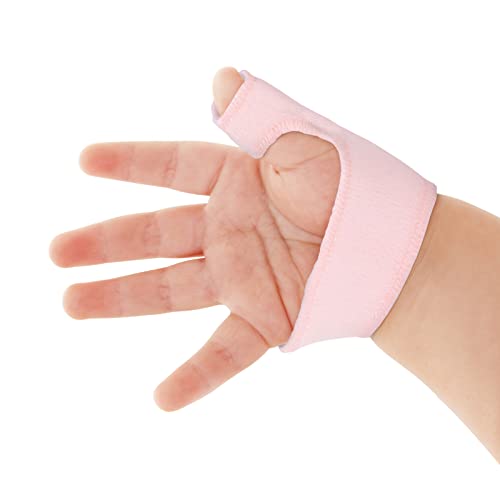 Baby-Daumenbandage, Kleinkind-Baby-Fingerschutz, Baby-Daumenfixierungsbandage mit Atmungsaktivem Handgelenkband, Kleinkinder-Finger-Daumenstütze für Verstauchungsfraktur-Daumenschiene, Beige(XS) von Yosoo Health Gear