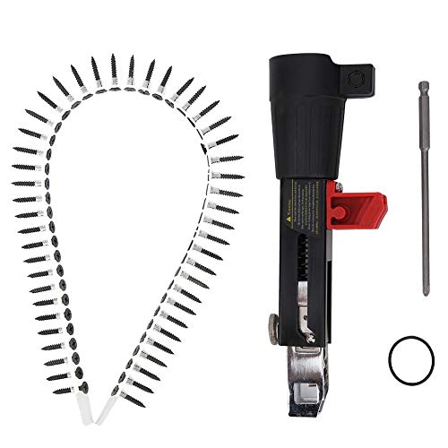 Kettennagelpistolen-Adapter, Automatische Bohrmaschinen-Schraubenanzugsausrüstung, Automatisches Kettennagelpistolen-Kit Holzbearbeitungswerkzeug für Gipskarton-Holzplattendecken Kettennagelpistolen-Adapter, Automatische Bohrmaschinen-Schraubenanzugsausrüstung, Automatisches Kettennagelpistolen-Kit Holzbearbeitungswerkzeug für Gipskarton-Holzplattendecken von Yosoo Health Gear