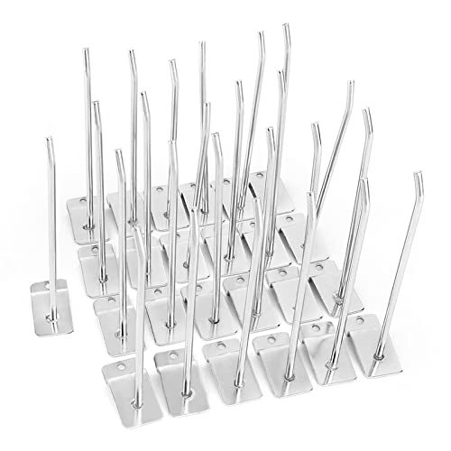 Yosoo Health Gear 25pcs Slat Wall Panel Hook, Lamellenwand Haken, Display Haken,15cm 6 Zoll Lamellenwand Panel Haken Wand Produktträger Shop Regal Haken für Geschäfte und den Heimgebrauch von Yosoo Health Gear