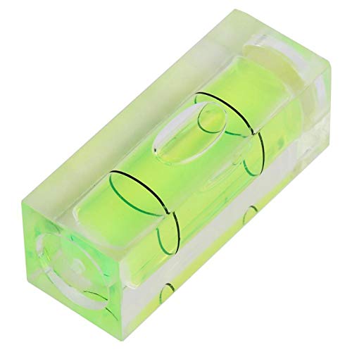 Libelle Wasserwaage, mit Luftblase, 5 Stück 15x15x40mm Quadratische Qualität Mini Wasserwaage Kleine Wasserwaage für Kamera, Camping, Wohnwagen, Bullseye Wasserwaage von Yosoo Health Gear