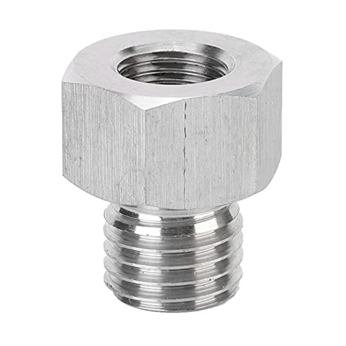 M12X1,5 auf 1/8 NPT Fitting Adapter, Aluminiumlegierung Fitting Adapter NPT 1/8 Innengewinde auf Metrisches M12X1,5 Außengewinde Zubehör Öldruckadapter von Yosoo Health Gear