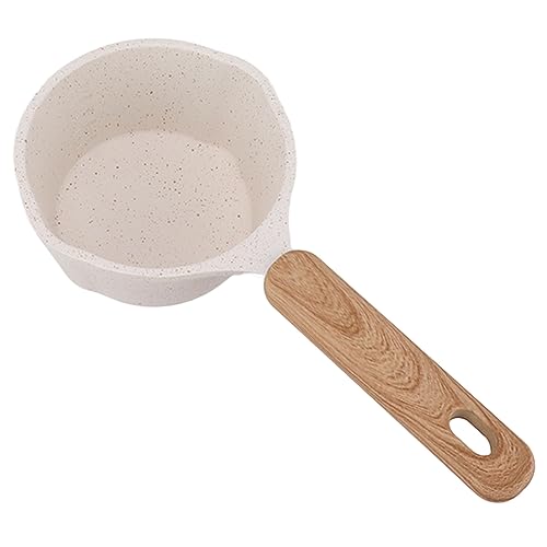 Multifunktionaler Kleiner Weißer Soßentopf mit Antihaftbeschichtung und Deckel, Dreilagiger Kochtopf aus Edelstahl Zum Braten, Kochen und Schmoren, Ideal Zum Schmelzen von von Yosoo Health Gear
