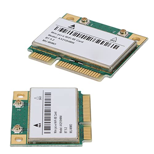 Yosoo Health Gear PCIE-WLAN-Karte, WLAN-Karte, Drahtlose Karte 2,4 GHz 5 GHz 6 GHz -PCIE-Schnittstelle, Hocheffiziente Übertragungsnetzwerkadapter, Computerzubehör von Yosoo Health Gear