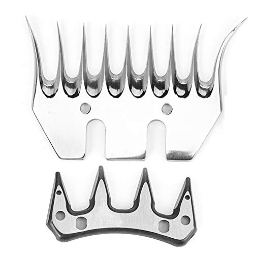 Schermesser für Schafe, Hochfestes Edelstahl-Schermesser mit Schwenkklinge, Ziegenschermesser, Ersatz für Schermesser(9 Tooth Curved Blade (+ Swing Blade)) von Yosoo Health Gear