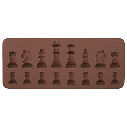 Silikon-Schokoladen-Schach Form, DIY Wieder Verwendbare Süßwaren Torte Topper Dekoration Bar Break Schach Auseinander Tabletts Bonbons Machen Zubehör für Pralinen Hart von Yosoo Health Gear
