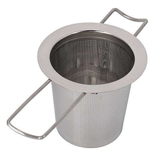 Tee-Ei aus Edelstahlgeflecht, Tassensieb mit Faltbarem Griff und Deckel, Teesieb aus Metall für Lose Teeblätter, Korbfilter-Teediffusor für Tassen, Teekanne, Tasse von Yosoo Health Gear