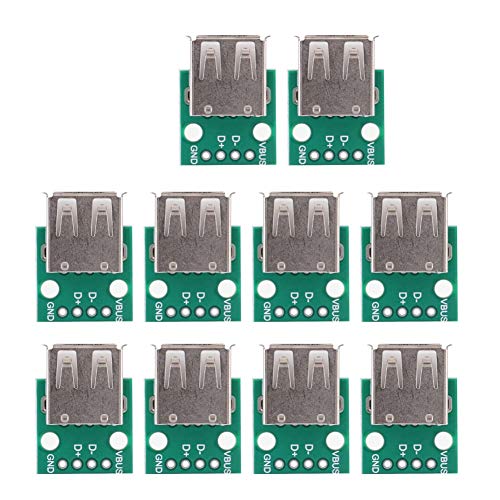 Yosoo Health Gear USB-Breakout-Board für Frauen, 10-teiliges USB-zu-DIP-Adapter 4-polig USB-Breakout-Board Typ A für DIY-USB-Netzteil und Breadboard-Design Yosoo Health Gear USB-Breakout-Board für Frauen, 10-teiliges USB-zu-DIP-Adapter 4-polig USB-Breakout-Board Typ A für DIY-USB-Netzteil und Breadboard-Design von Yosoo Health Gear