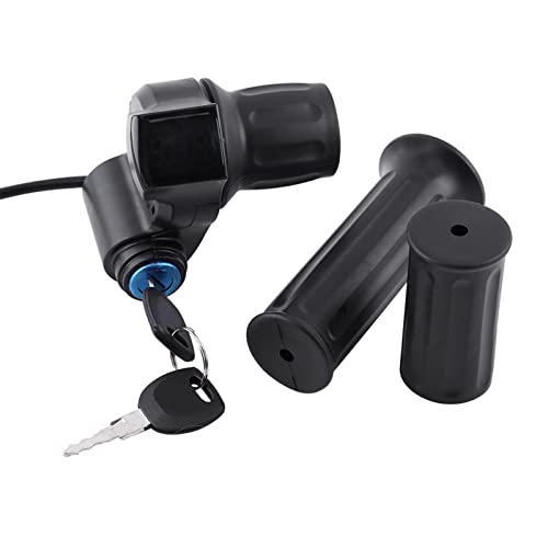 Yosoo Health Gear 1 Paar GRAP Grip, Universal Electric Bike Scooter Halbgelenks Grip GRAP Griff mit LED -Anzeige und Stromschließfach Elektrik -Scooter Speed ​​Controller von Yosoo Health Gear