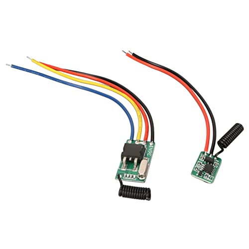 Yosoo Health Gear 433MHz RF -Kits für Drahtlose Sender und Empfängermodul, DC6V -36V -Empfänger und DC5V -24V -Sender Kontaktloser Kleiner PCB RF -Fernbedienungsschalter von Yosoo Health Gear