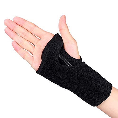 Handgelenk Bandagen, Handgelenkbandage HandgelenkstützeAtmungsaktive Handgelenkstütze Klammer für Verstauchungen Linderung von Schmerzen Gelenkknorpel rechte Hand schwarz von Yosoo