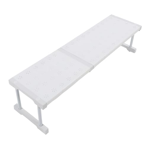 Yosoo Health Gear Erweiterbares Kleiderschrankspannungsregal, DIY -Teilerabscheider für Garderobe Schrank Badezimmer Küche Wohnzimmer und Vieles mehr. (Länge 67-88cm / 26,4-34,6in) von Yosoo Health Gear