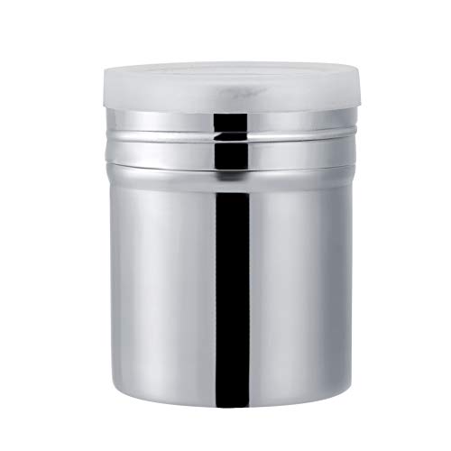Yosoo Health Gear Feinmaschiger Edelstahl-Shaker mit Deckel für Kakao, Zimtpulver, Puderzucker, Schokolade, Kaffee – Vielseitiger Sieb-Staubsauger für Backpulver, Maisstärke, Mehl und Mehr (L) von Yosoo Health Gear