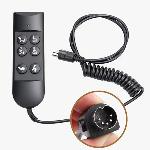 Yosoo Health Gear Fernbedienung für Elektrisch Fernsehsessel 6 Tasten 5-Polig Elektrisch Aufstehsessel Fernbedienung Ersatz-Handsteuerung für Okin Dewert Limoss Golden Catnapper von Yosoo Health Gear