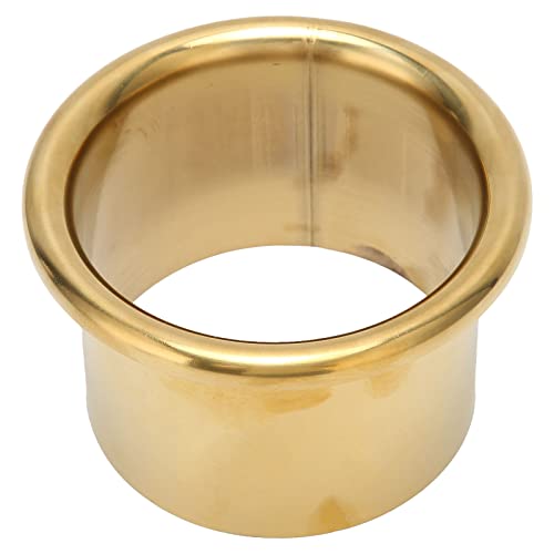 Yosoo Health Gear Haartrockner-Halter, Ringförmiger Haartrockner-Ständer, Massiver Edelstahl-Haartrockner-Ständer für Friseursalon, Friseursalon, 9,4 cm, Wandmontierter, Rostfreier, Fester (Gold) von Yosoo Health Gear